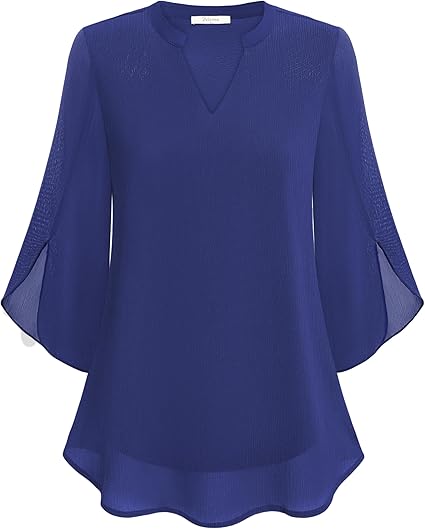 Rosely - Double Layers Chiffon Blouse