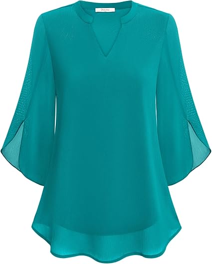 Rosely - Double Layers Chiffon Blouse